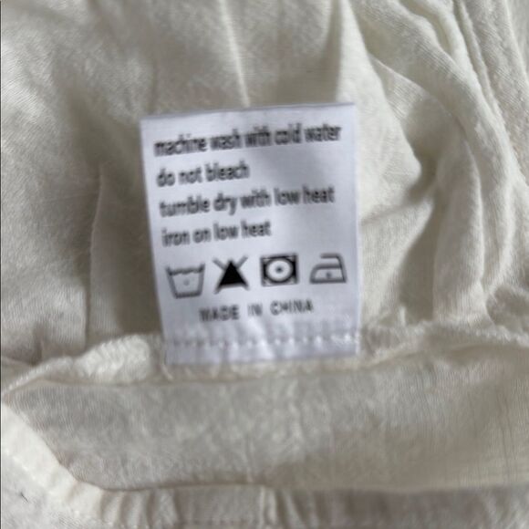 Cider White Fitted Crop Bustier Tank Top Size Medium Sexy Demure Cotton - Picture 4 of 6